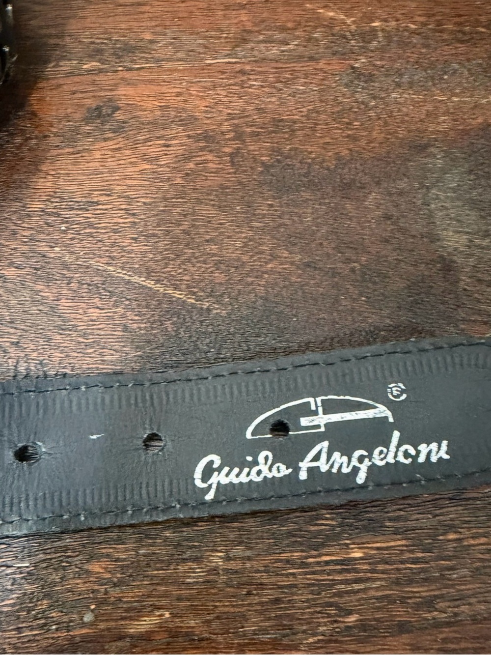 Guido Angeloni black Concho Belt L made in Italy - Picture 7 of 7